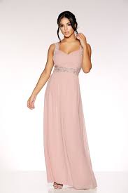 Dusky Pink Chiffon V Neck Embellished Maxi Dress Dusky Pink Bridesmaid Dresses Embellished Maxi Dress Dusky Pink Dress
