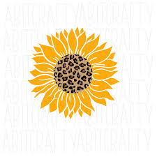 Leopard Sunflower Svg Png Sublimation Digital Download Etsy In 2020 Stencil Patterns Templates Vector Art Cricut