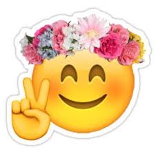 Flower Crown Emoji Sticker By Mizsarie Emoji Stickers Hippie Sticker Emoji Wallpaper