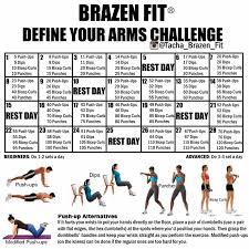 Brazen Fit 24 Day Ab Challenge Chart Fitness And Workout