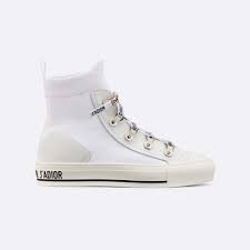 Gucci women's gucci basket high top sneakers. Dior Women Walk N Dior Technical Knit High Top Sneaker White