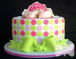 You have a bit of time as the shower usually isn't held until the last trimester, but it is better to get the planni. Pink Lime Green Baby Shower Cake Cake By Gen Cakesdecor
