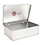 Hinged metal tin box in bulk from theproductboxes.com