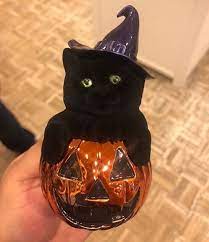 New Halloween Fuzzy Black Cat With Light Up Eyes Wallflower 12 50 Bathandbodyworks Bathandbodyworksdailyfind Bath And Bodyworks Bath And Body Works Cats