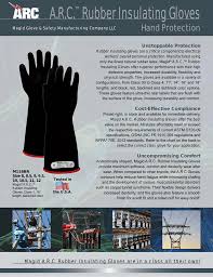 arc rubber insulating gloves