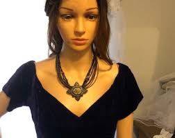 Vintage Deep Purple Velvet Rampage Dress