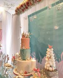 Princess Of The Ocean Baby Shower Background Bubbles Baby Shower Flowers Ocean Baby Shower Theme Girl Baby Shower Decorations
