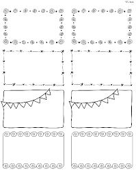 These Really Cute Free Printable Doodle Borders For Labels Are Designed By Erin Rippy Of Inktreepress Th Doodle Borders Labels Printables Free Label Templates