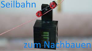 Ski fahrende gummibärchen, streckenfähnchen aus washi tape und gondeln aus fotokarton mit wertmarken, upcycelte schleifenspulen, seidenpapierschnee… wo gibt's denn das? Seilbahn Aus Holz Bauen 1 Youtube