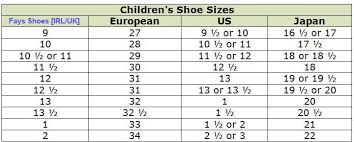 European Shoe Size Chart Converter European Shoe Size