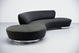 From the languid sectionals he designed for weiman , to his undulating erica wave chaise, which was propped up on a luscious lucite base and named for his famed embroideress wife, vintage vladimir kagan furniture is statement. Vladimir Kagan Serpentine Sofa Large Directional 1999 Massmoderndesign