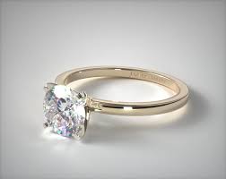 14k Yellow Gold 1 5mm Comfort Fit Engagement Ring Unique Engagement Rings Rose Gold Engagement Ring Vintage Vintage Engagement Rings