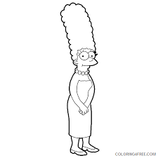 We have chosen the best homer simpson coloring pages which you can download online at mobile, tablet.for free and add new coloring pages daily, enjoy! The Simpsons Coloring Pages Tv Film Marge Simpson Printable 2020 09560 Coloring4free Coloring4free Com