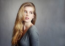 They actually have green eyes. Wallpaper Face Women Blonde Simple Background Looking Away Long Hair Green Eyes Fashion Irina Popova Person Skin Head Vladimir Miloserdov Supermodel Girl Beauty Eye Woman Lady Blond Hairstyle Portrait Photography Photo