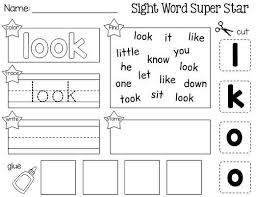 Free Kindergarten Sight Word Practice For The Word Look Sight Words Kindergarten Sight Word Worksheets Writing Sight Words