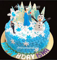 Birthday cakes for girls 6 years. Ark Home Bakes Frozen Theme Cake For 6 Years Old Girl Facebook