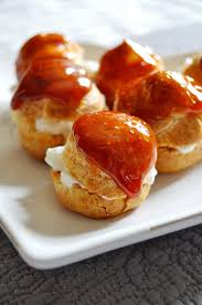 Choux Caramelises A La Creme Chantilly Recettes De Cuisine Caramel Pour Choux Creme Chantilly