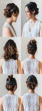 Curly hair is perfect for doing easy updos for short hair as all you need to do is wind the curls around your finger and pin it in place with a hairgrip to make a 'rolled' section. 20 Incredibly Stunning Diy Updos For Curly Hair