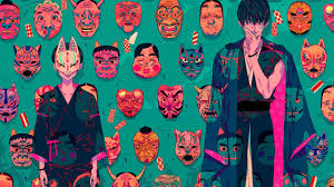 Masks Hd Wallpaper Clown Illustration Oni Mask Character Wallpaper