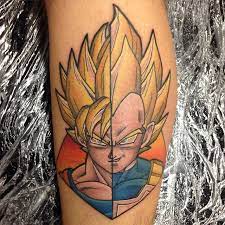 There's a lot of shading in this tattoo, which helps give it depth and makes it look real. 300 Dbz Dragon Ball Z Tattoo Designs 2021 Goku Vegeta Super Saiyan Ideas