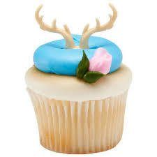 Shxstore diy gold deer antler cake cupcake toppers picks for wedding birthday baby shower party decorations supplies, pack of 12 by 6.66. One Dozen Hunting Cake Toppers Antler Cupcake Rings Deer Antlers Greeting Cards Party Supply Home Garden