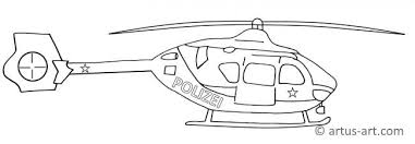 Polizei haltet auto an malvorlage zum ausmalen. Ausmalbild Polizeihubschrauber