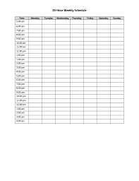 24hourweeklyscheduleprintable Schedule Printable Full Day Calendar Template With 24 Hou In 2020 Daily Planner Template Weekly Calendar Template Daily Schedule Template