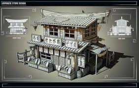 Japanese Store Andrew Gman On Artstation At Https Www Artstation Com Artwork G9dev Japanese Store Japanese Buildings Japanese Shop