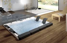 The Thais Art Luxury Jacuzzi Tub Holds Four And Lots Of Style Amazing Bathrooms Bathroom Design Hot Tub Outdoor