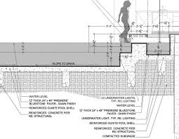 Pool Detail Drawing Life Of An Architect Swimming Pool Construction Pool Construction Pool Drawing
