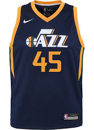 Customizable logo made throwback basketball jersey jazz jersey mens basketball jersey. Donovan Mitchell Utah Jazz Icon Edition Youth Nba Swingman Jersey