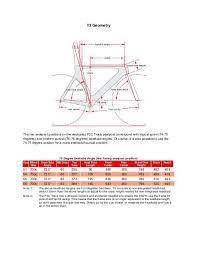 Bike Measurements