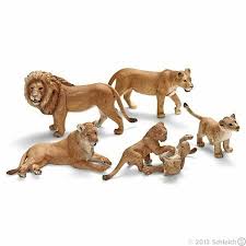 Schleich Familia De Leones 2012 Animal Figurine Toys Animal Figures Pet Toys