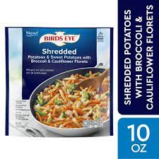 Break the broccoli and cauliflower into small florets, cutting off the thick stalks as you go. Birds Eye Shredded Sweet Potatoes With Broccoli Cauliflower 10 Oz Walmart Com Walmart Com