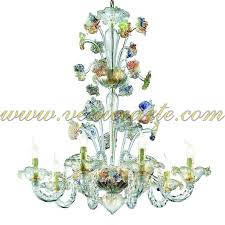 Redentore Murano Avize 8 Isik Kristal Altin Polikrom Avize Avizeler Kristal