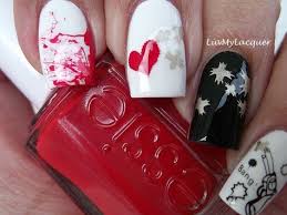 Shot Through The Heart And You Re To Blame Shot Through The Heart And You Re To Blame You Give Love A Bad Name Bon Jovi Valentines Nails Nails Valentine S Day Nails