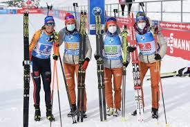 Im massenstart am samstag erlebte franziska preuß erst einen. Deutsche Damen Auf Platz 2 Beim Sieg Von Russland In Der Staffel Von Antholz 2021 Biathlon News Eu