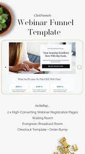 Evergreen Webinar Funnel Page Templates Clickfunnels Webinar Easy Webinar Showit