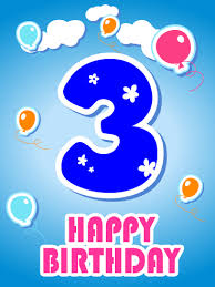 100+ best happy birthday wishes & greetings 2021 100+ inspirational birthday wishes for a niece of 2021 best inspirational birthday wishes for a niece: Happy 3rd Birthday Card Birthday Greeting Cards By Davia