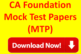 All Ca Foundation Mock Test Papers Mtp Pdf May 2020 Cakart