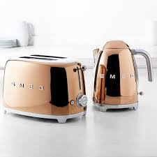 Smeg Basic Electric Kettle Metallic In 2020 Rose Gold Kitchen Rose Gold Kitchen Appliances Smeg