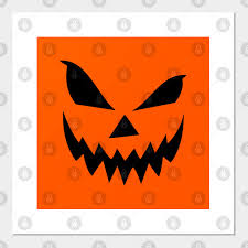 Irish immigrants brought the tradition to america, home of the pumpkin, and it became an integral part of halloween festivities. Scary Jack O Lantern Pumpkin Face Jack O Lantern Posters And Art Prints Teepublic