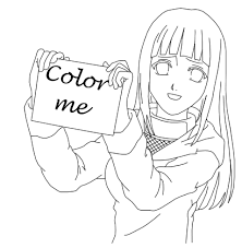 Download and print these anime, naruto coloring pages for free. Color Me Hinata Lineart By Hiinata Sweetgiirl On Deviantart