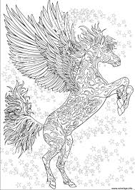 Meilleur coloriage a imprimer licorne avec des ailes. Pin Em Dessin Mandalas