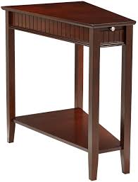 Bentley Maple Wedge Espresso Accent Table Y3886 Lamps Plus Accent Table Living Room Side Table Accent Side Table