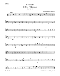 Telemann Georg Philipp Konzert Fur Viola Streicher Und Basso Continuo G Dur Twv 51 G9 Barenreiter Verlag