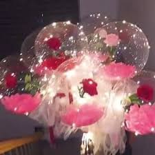 See more ideas about balloon flowers, balloon art, balloons. Led Luminous Balloon Rose Bouquet Video Diy Roses Balloon Bouquet Balloons