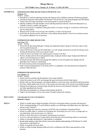 Best advice on turning a meh resume into a wow! Experienced Recruiter Resume Samples Velvet Jobs