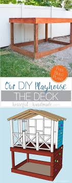 Wood castle dollhouse by artminds™. Our Diy Playhouse The Deck Houseful Of Handmade