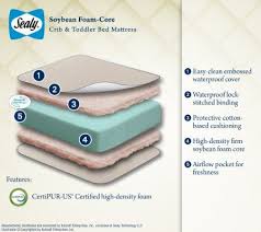 Amazon Com Sealy Soybean Foam Core Crib Mattress Baby Baby Crib Mattress Crib Mattress Pad Crib Mattress